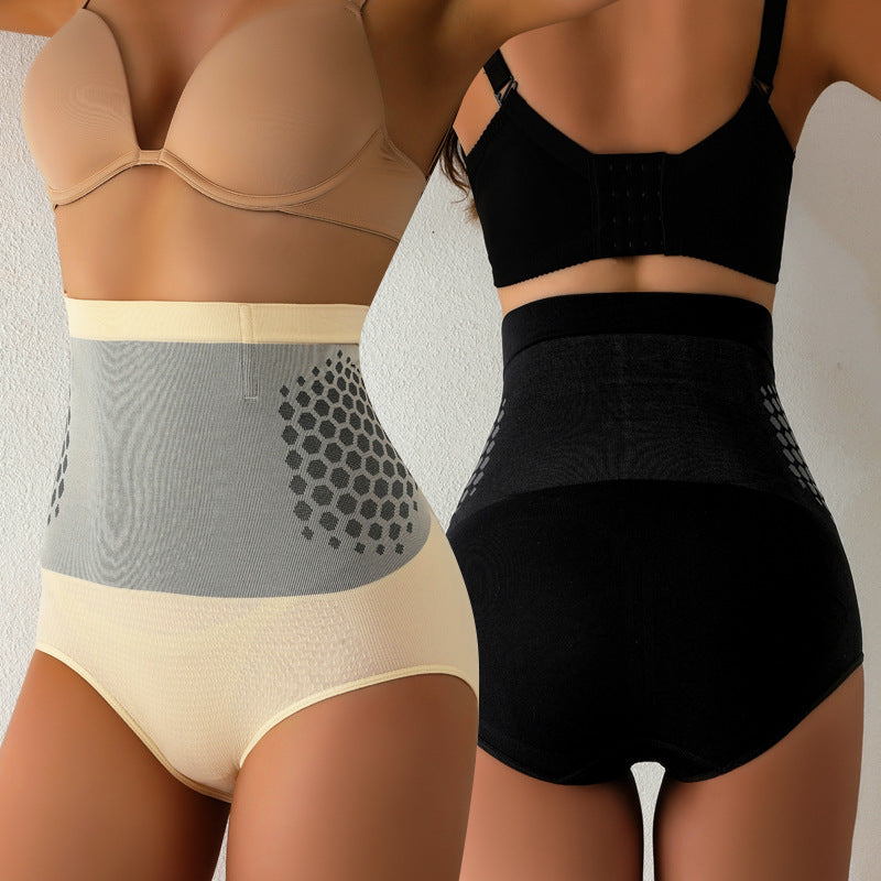 Fashion Couture seamless high waist shaping shorts with tummy control and smooth silhouette, shown on a model.