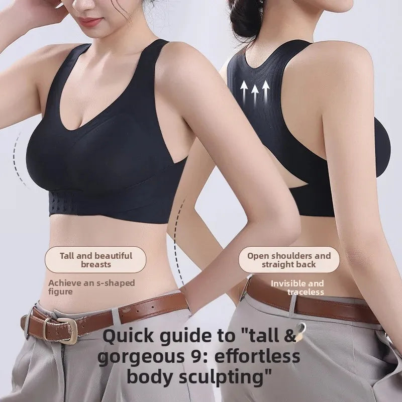 Posture Correcting Sports Bra – Sagging Prevention & Back Support, S–XL