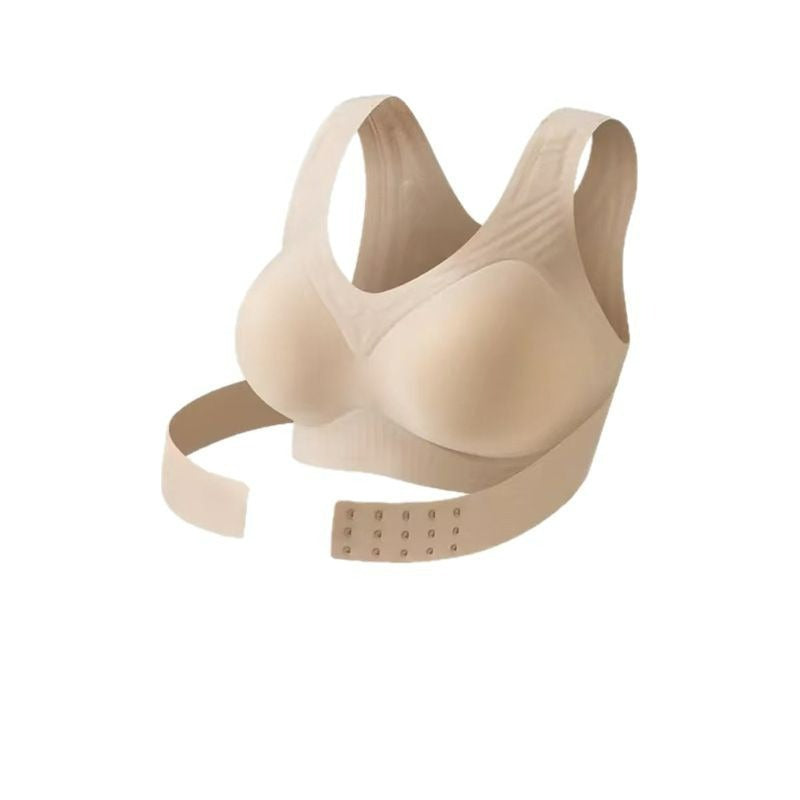 Fashion Couture posture correcting sports bra with seamless back support and sagging prevention, designed for comfortable active wear.