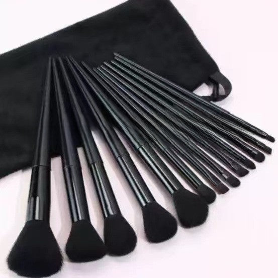 13-Piece Makeup Brush Set – Powder, Blush, Eyeshadow & Lip Brushes | Synthetic Fibres, 5 Colour Options