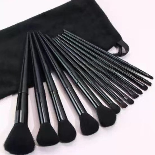 13-Piece Makeup Brush Set – Powder, Blush, Eyeshadow & Lip Brushes | Synthetic Fibres, 5 Colour Options