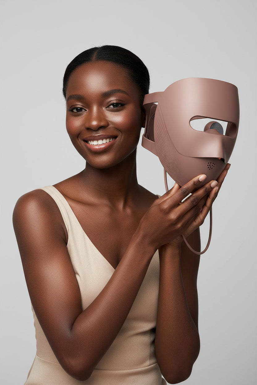 LED Light Therapy Face Mask – Red & Blue Light Skin Rejuvenation for Home Use