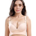 Seamless wireless shaping bra by Fashion Couture with side fat control and supportive back, designed for a smooth, comfortable fit.