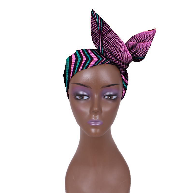 European And American Women's Batik Cloth Hair Band Ankara Fabric Hair Ring - Fashion Couture