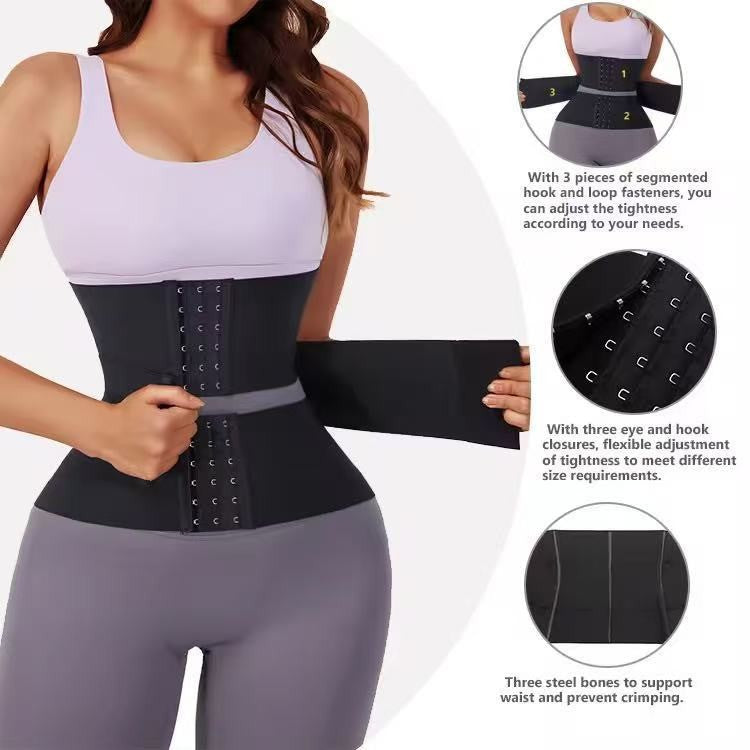 Waist Trainer Body Shaper – Tummy Control, Boned Support & Snap Closure | S–XXXL