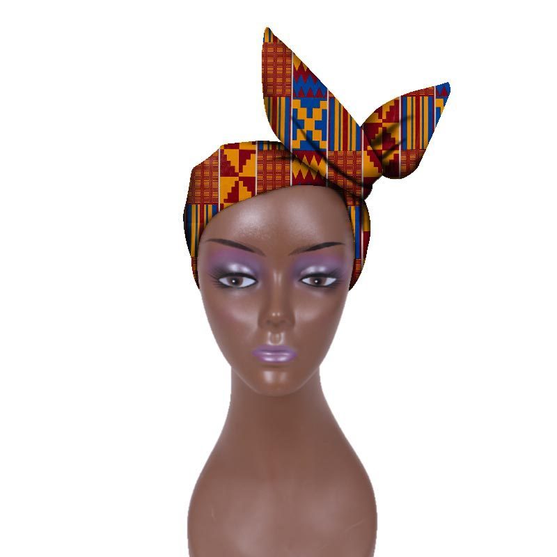 European And American Women's Batik Cloth Hair Band Ankara Fabric Hair Ring - Fashion Couture