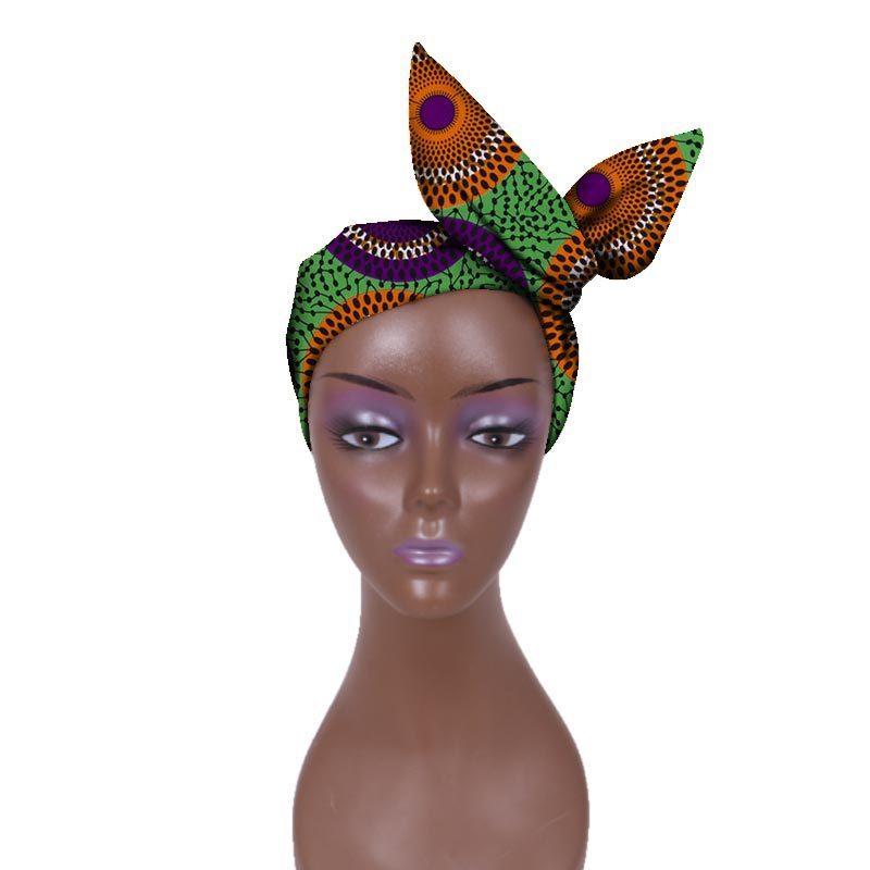 European And American Women's Batik Cloth Hair Band Ankara Fabric Hair Ring - Fashion Couture
