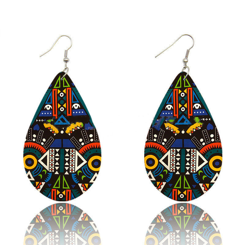 Bohemian Ankara Headband Print Earrings - Fashion Couture