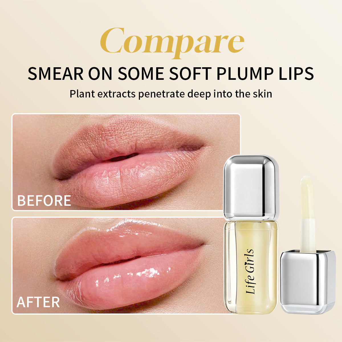 Hydrating Cooling Lip Plumper Gloss – Non-Sticky, High-Shine & Long-Lasting